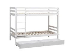 Beliche Para Crianças 190X90Cm Branco Com Gavetas Amber