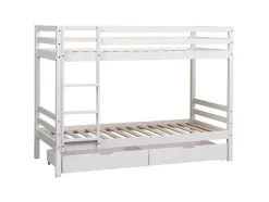 Beliche Para Crianças 190X90Cm Branco Com Gavetas Amber