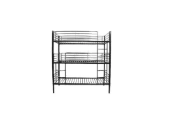Beliche Triplo Com Estrutura Em Metal Preto, 215X200X97Cm