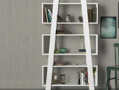 Biblioteca Com 3 Nichos Branco - Esiri