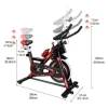 Bicicleta De Exercicio Estacionaria Para Ciclismo De Interior Com Volante De Transmissao Por Correia 8Kg