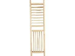 Biombo Com 3 Paineis Em Madeira De Teca De C. 140 X A 180 Cm Cor Natural - Baguio