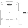 Bonn Linen - Pouf Piccolo Tondo In Tessuto