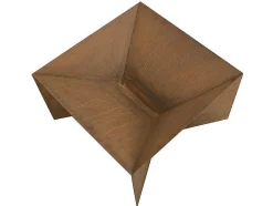 Braseiro De Jardim Quadrado Em Aco Corten De C50 X L50 X A30 Cm - Verio