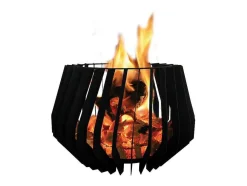 Brasero De Jardin Au Design Boheme En Acier Noir