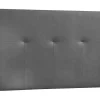 Cabeceira - Couro Sintetico 160X120X4Cm - Cinza