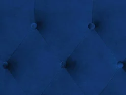 Cabeceira De Cama Acolchoada Massimo - Veludo - Azul - 160 Cm