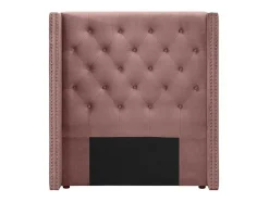 Cabeceira De Cama Acolchoada 100 Cm Veludo Cor-De-Rosa - Massimo
