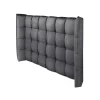Cabeceira De Cama Arqueada De 140 Cm Em Tecido Cor Cinza - Ludesa
