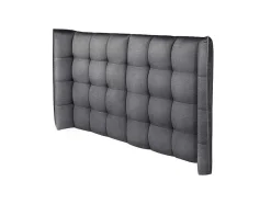 Cabeceira De Cama Arqueada De 140 Cm Em Tecido Cor Cinza - Ludesa