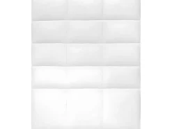 Cabeceira De Cama Ate O Chao Estofada Em Couro Sintetico Acolchoado Na Cor Branca (90X120)