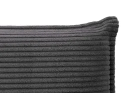 Cabeceira De Cama 160 Cm Veludo Canelado Cinzento Antracite - Ambrilia