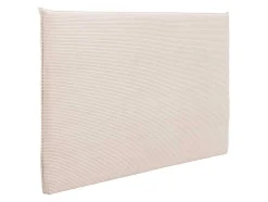 Cabeceira De Cama 180 Cm Veludo Canelado Bege - Ambrilia