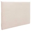 Cabeceira De Cama 160 Cm Veludo Canelado Bege - Ambrilia