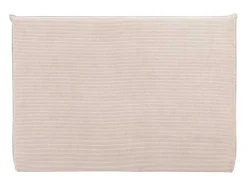 Cabeceira De Cama 160 Cm Veludo Canelado Bege - Ambrilia