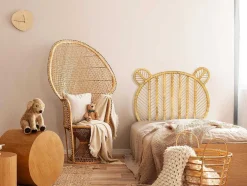 Cabeceira De Cama 90 Cm Vime Cor Natural - Tedyo