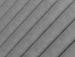 Cabeceira De Cama Com Costuras Verticais 200 Cm Tecido Cinza - Sarah