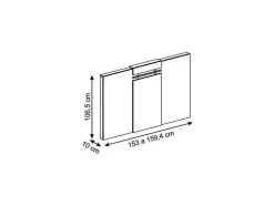 Cabeceira De Cama Extensivel De 140/160 Cm Cor Branco - Maraba