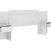 Cabeceira De Cama Extensivel Com Mesas De Cabeceira De 140/160 Cm Cor Branco - Parati