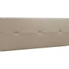 Cabeceira Prado - 3 Botoes - Couro Sintetico 160X55X4Cm - Vison