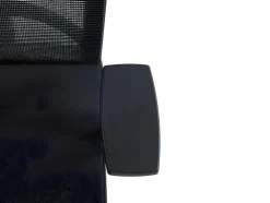 Cadeira De Escritório Ergonomica Profissional Com Apoio De Cabeca Em Tecido Cor Preto - Wallstreet