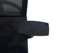 Cadeira De Escritório Ergonomica Profissional Com Apoio De Cabeca Em Tecido Cor Preto - Wallstreet