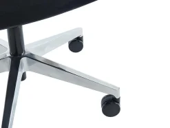 Cadeira De Escritório Ergonomica Profissional Com Apoio De Cabeca Em Tecido Cor Preto - Wallstreet