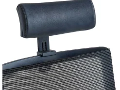 Cadeira De Escritório Ergonomica Profissional Com Apoio De Cabeca Em Tecido Cor Preto - Wallstreet