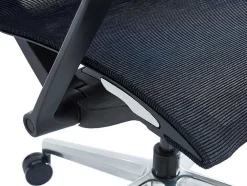 Cadeira De Escritório Profissional Em Tecido Cor Preto - Ladefense
