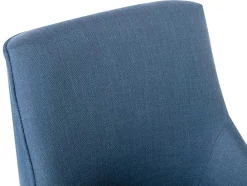 Cadeira De Escritório Tecido Azul, Altura Regulavel - Wondio