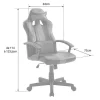 Cadeira De Mesa Para Jogadores Crash Preta E Cinzenta