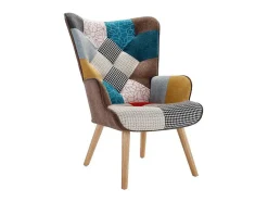 Cadeira Em Tecido Patchwork - Vately