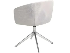 Cadeira Giratoria Em Tecido Cinzento Claro 4133