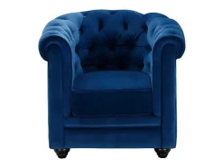 Cadeirão Chesterfield - Veludo Azul Real