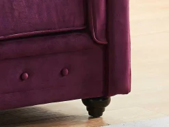 Cadeirão Chesterfield - Veludo Roxo