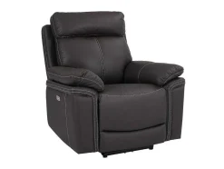 Cadeirão Relax Eletrico Em Pele Castanho - Isiris