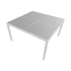 Cagliari Conjunto De Moveis De Jardim Em Cinzento Têxtileno 8 Lugares - Aluminio Branco
