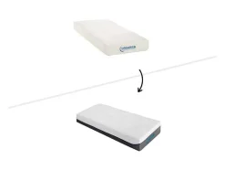 Cama Articulada Colchão Memória De Forma Heracles Da Dreamea - Branco - 2 X 90 X 200 Cm