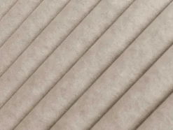 Cama Com Espaco De Arrumação E Cabeceira De Cama Com Costuras Verticais 180 X 200 Cm Tecido Bege - Sarah