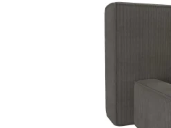 Cama Com Espaco De Arrumação 180 X 200 Cm Veludo Canelado Taupe - Timano