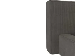 Cama Com Gaveta 180 X 200 Cm Veludo Canelado Taupe + Colchão - Timano