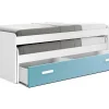 Cama Compacta - 105 Cm 73X201X115Cm - Branco-Caribe