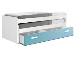 Cama Compacta - 105 Cm 73X201X115Cm - Branco-Caribe