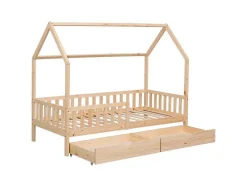 Cama De Cabina Para Crianças 190X90Cm Em Madeira Com Gavetas Marceau