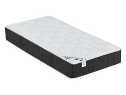 Cama Elétrica Articulada Terminais E Colchão De Molas Ensacadas E Memória De Forma - Motores Okin - Preto - 2X90X200 Cm - Phanes Da Dreamea