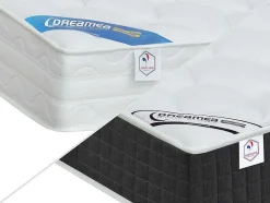 Cama Elétrica Articulada Terminais E Colchão De Molas Ensacadas E Memória De Forma - Motores Okin - Preto - 2X80X200 Cm - Phanes Da Dreamea