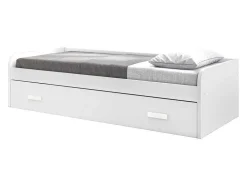 Cama Gaveta - 105 Cm 54X190X113Cm - Branca