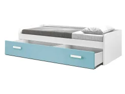 Cama Gaveta - 90 Cm 54X190X98Cm - Branco-Caribe