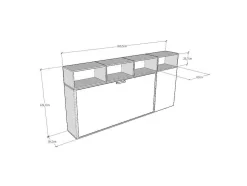 Cama Retratil Solteiro Horizontal Kando Composicao A Cinza Branca