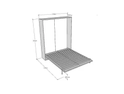 Cama Retratil 160 Vertical Kentaro Nogueira